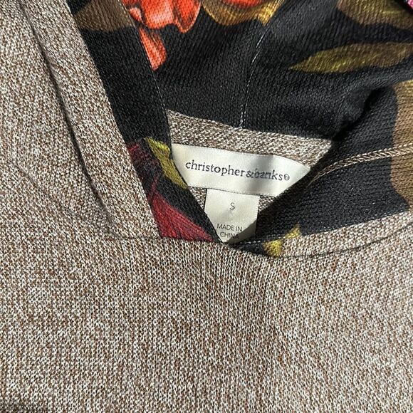 EUC-CHRISTOPHER BANKS FLORAL BLOCK TOP - Picture 8 of 13